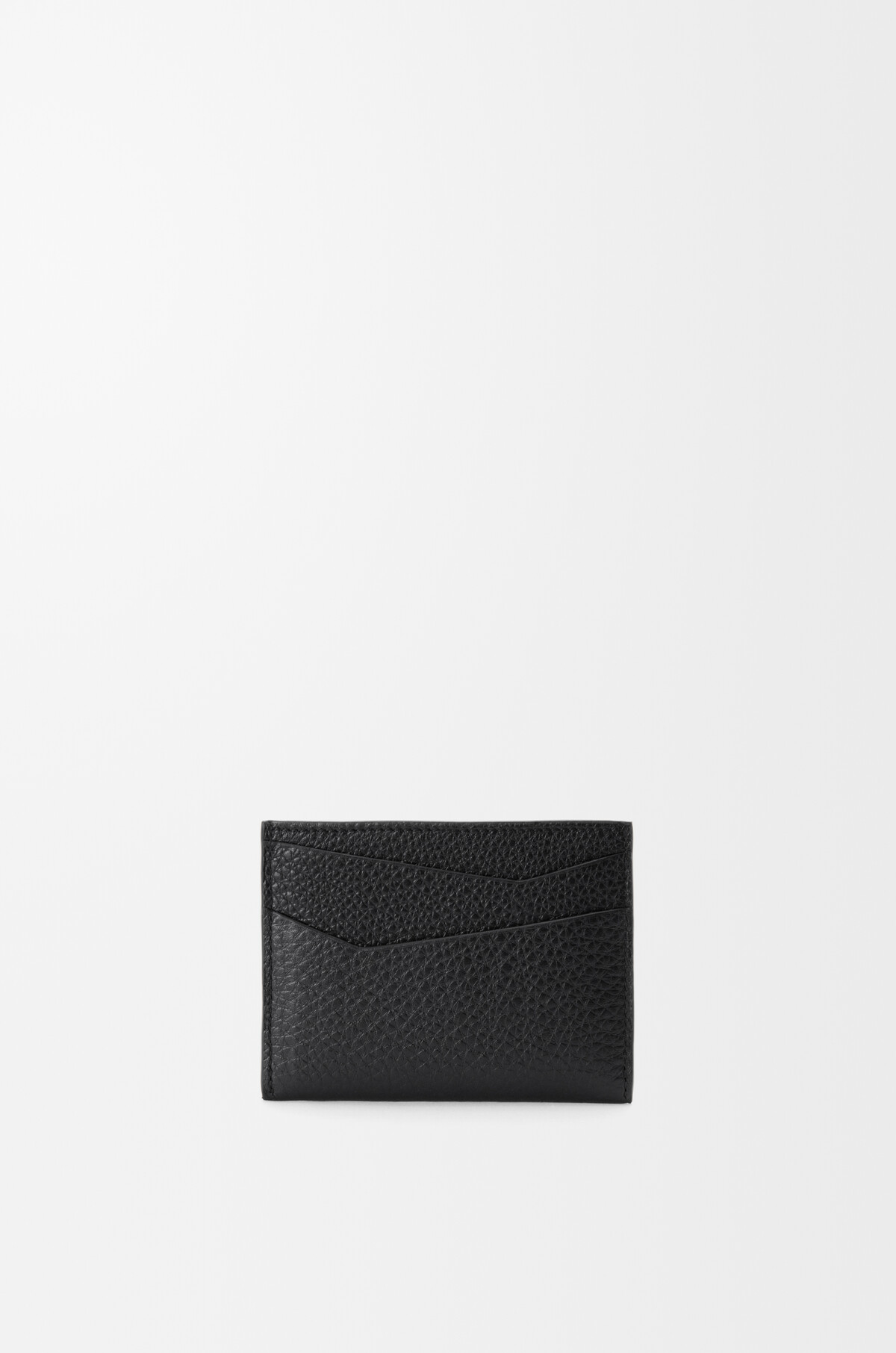 Puzzle plain cardholder in supple grained calfskin Black - LOEWE 