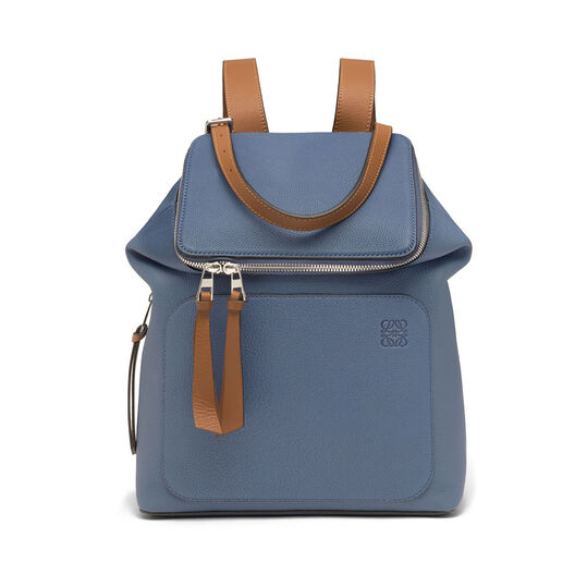LOEWE Mochila Goya Pequeña Azul Varsity/Bronceado LOEWE Mochila Goya Pequeña Azul Varsity/Bronceado all
