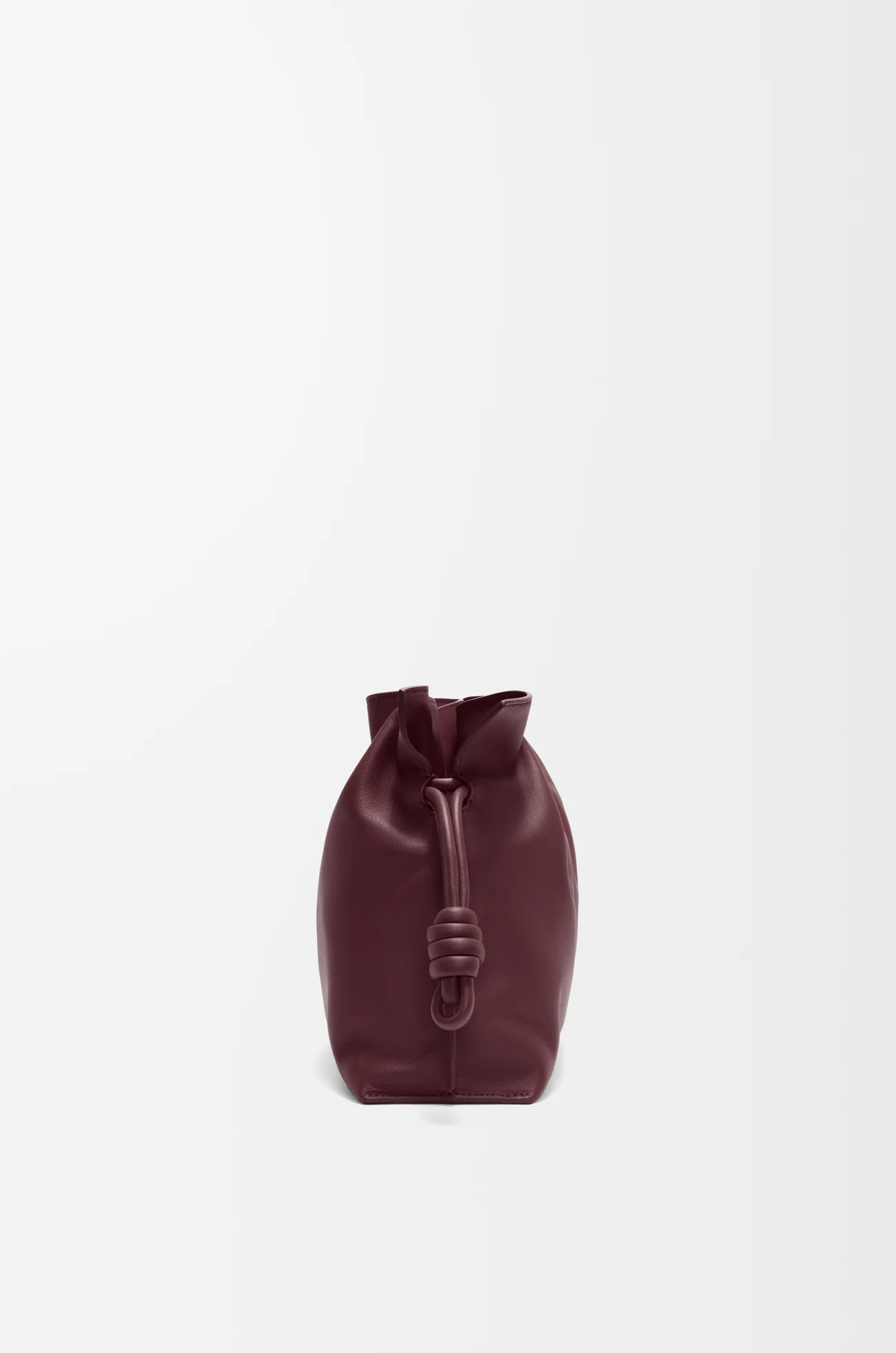 LOEWE Medium Flamenco clutch in nappa calfskin Dark Burgundy
