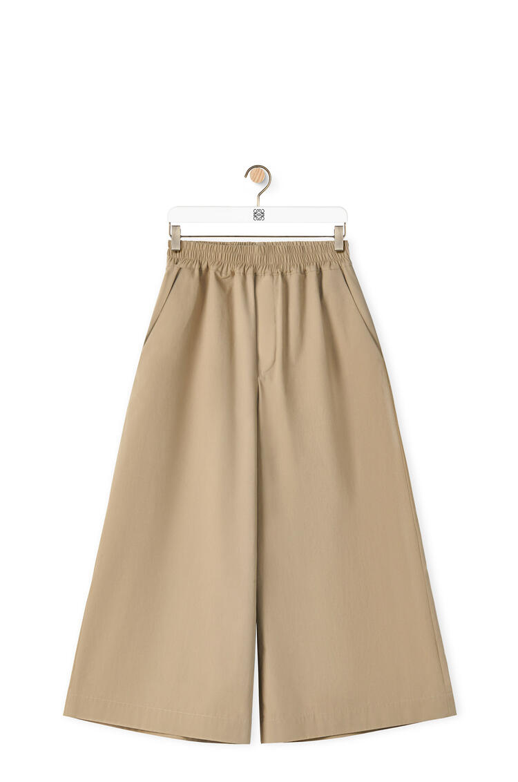 LOEWE Cropped trousers in cotton Sandstone