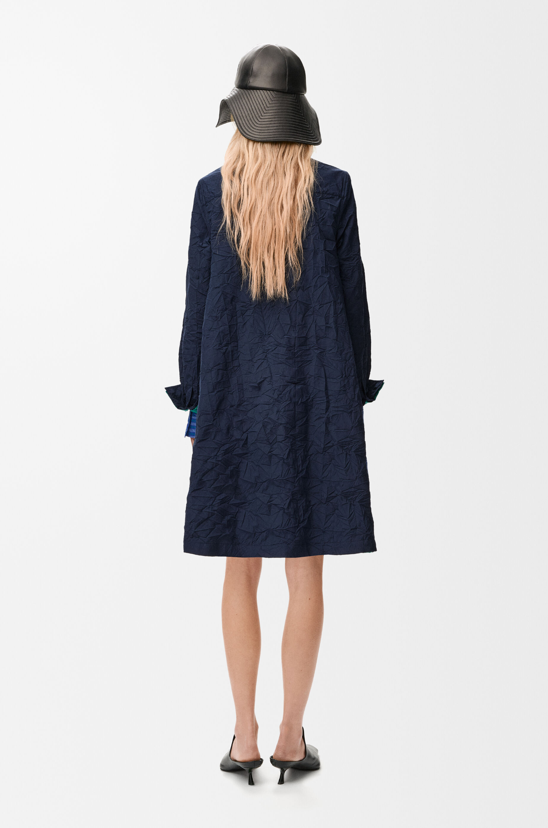 Dress in technical cotton Blue - LOEWE USA Official Website
