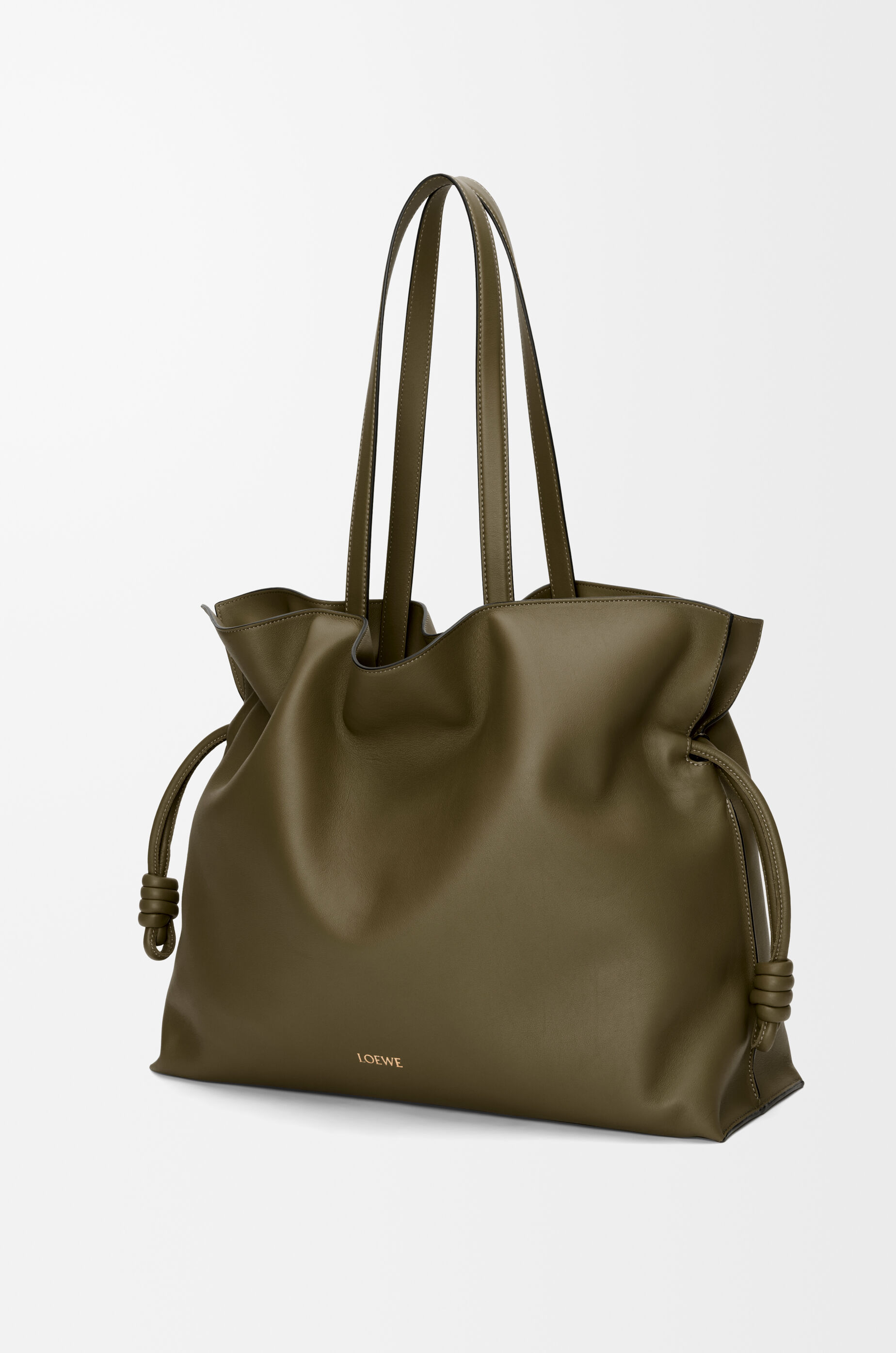 クラッチバッグ LOEWE Flamenco Clutch large in nappa Large Flamenco clutch in nappa calfskin Beige - LOEWE