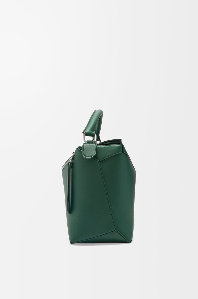 LOEWE Bolso Puzzle grande en piel de ternera Verde Oscuro