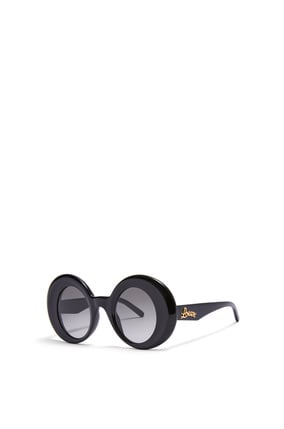 LOEWE Gafas de sol redondas oversize en acetato Negro plp_rd