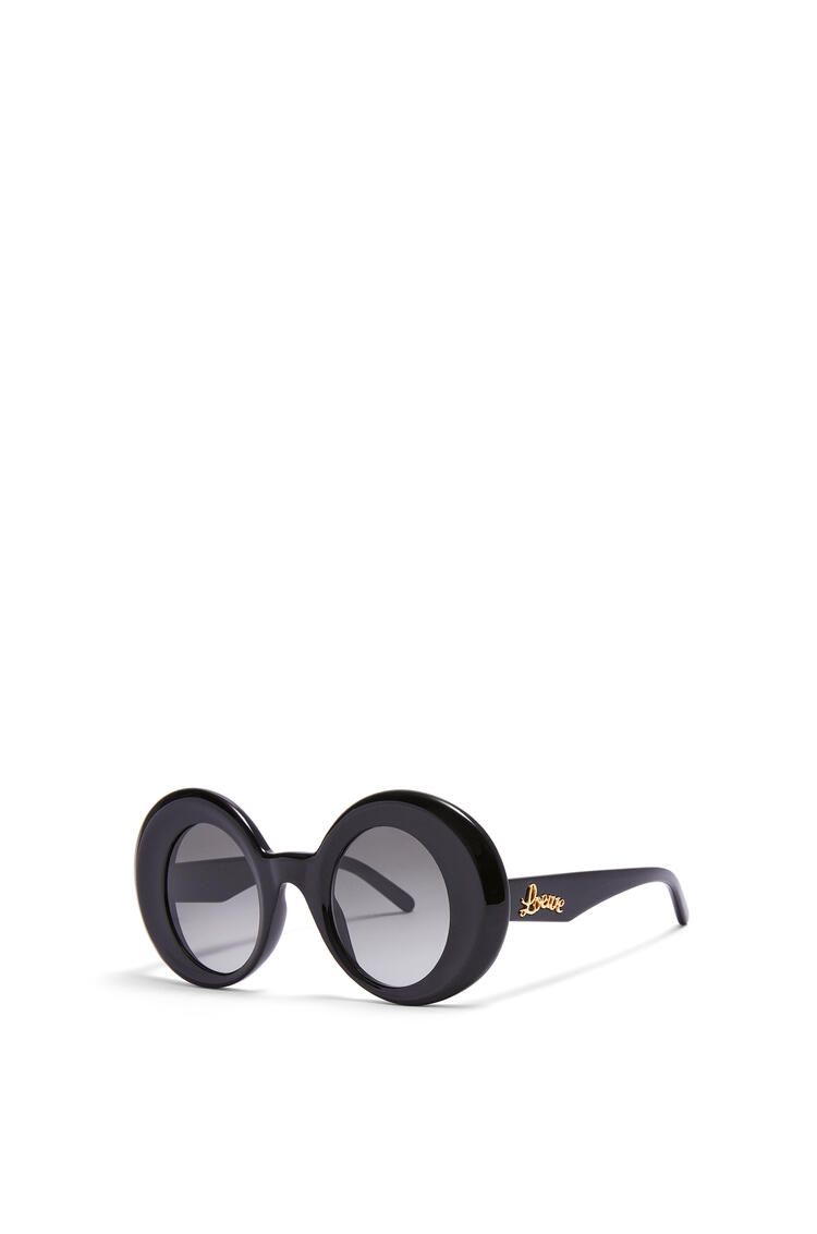 LOEWE Oversized round sunglasses in acetate Black