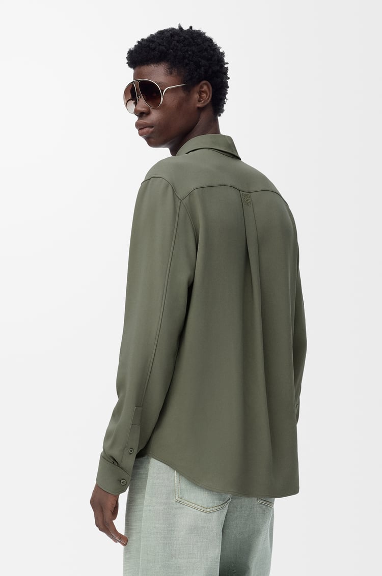 LOEWE Shirt in viscose blend Khaki Green