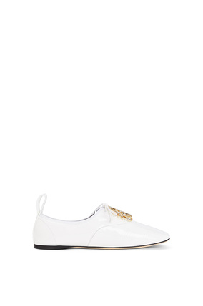 LOEWE Soft derby anagram in patent calf White plp_rd