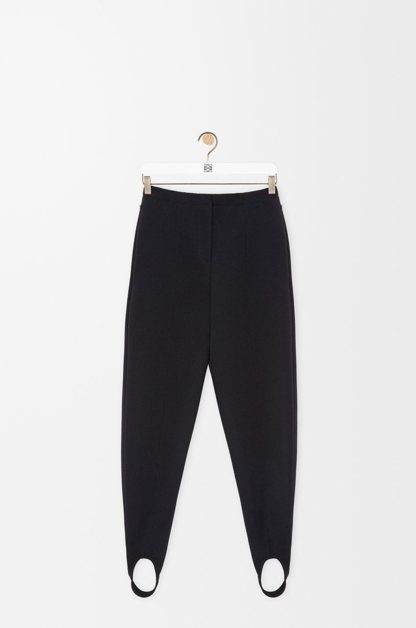 Stirrup trousers in stretch wool blend