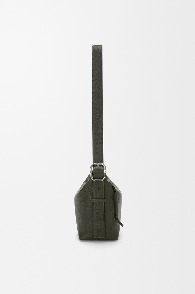 LOEWE Medium Loop hobo in supple grained calfskin Dark Khaki