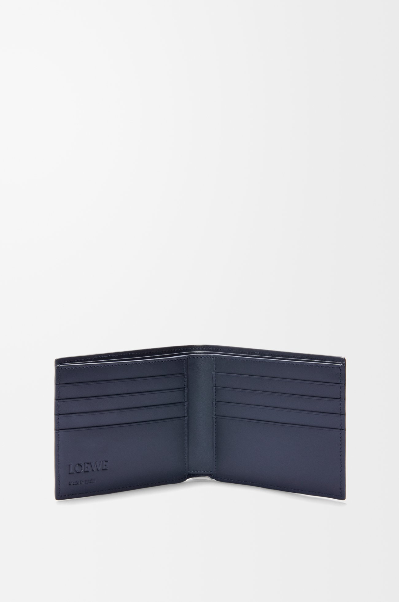 LOEWE Puzzle bifold wallet in classic calfskin Sand/Tropical Green plp_rd