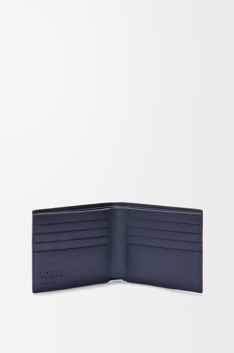 LOEWE Puzzle bifold wallet in classic calfskin Sand/Tropical Green