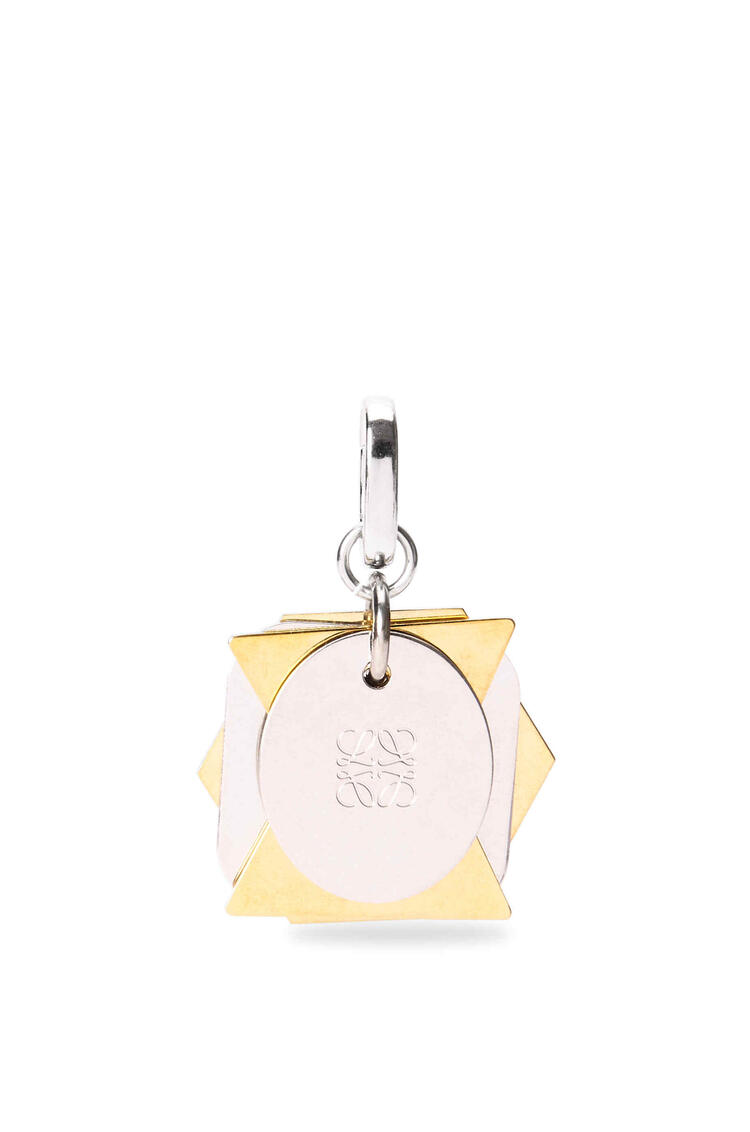 LOEWE Origami charm in sterling silver Silver/Gold