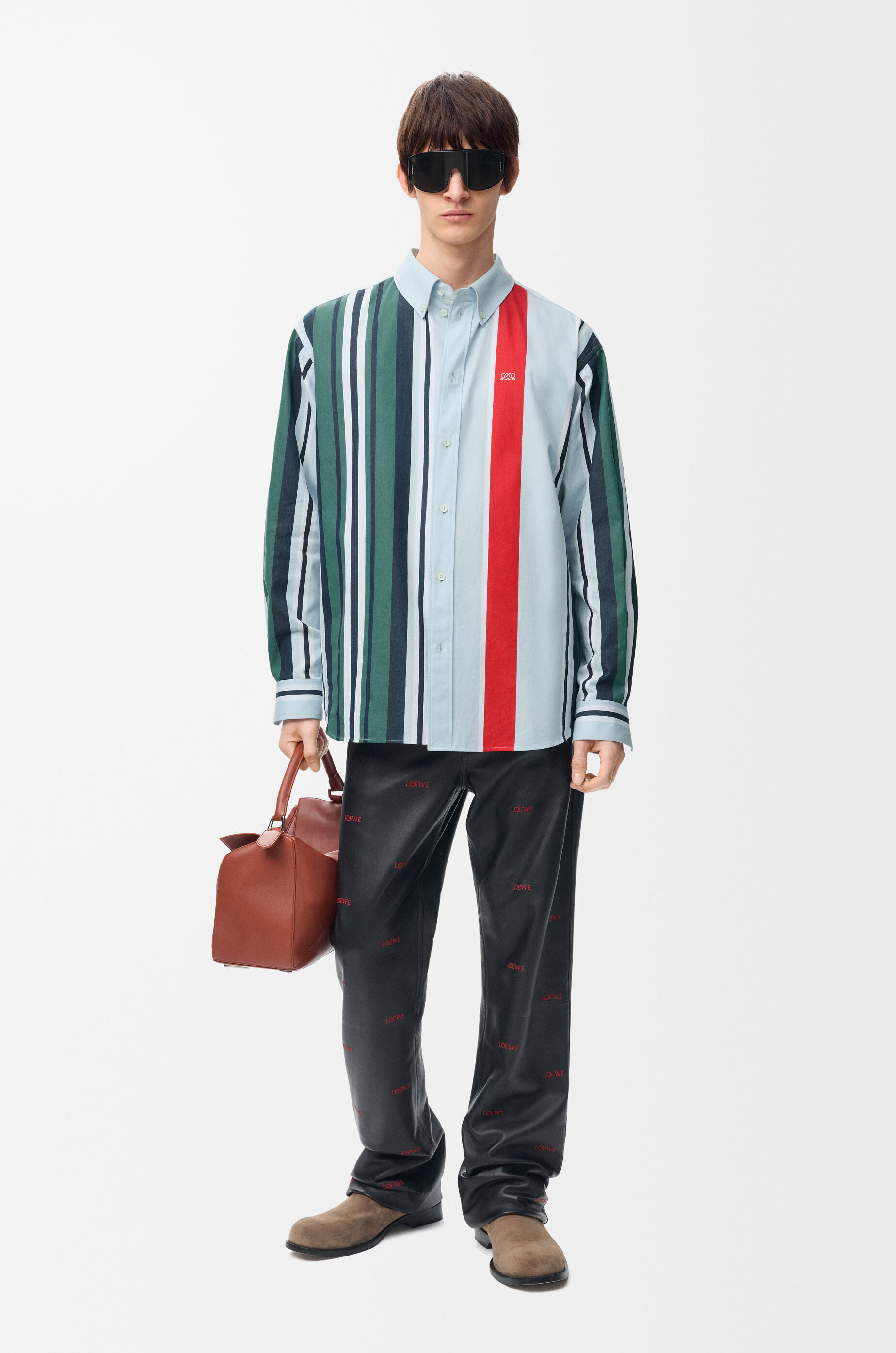 【✨極美品】　LOEWE　ロエベ　長袖　シャツ　コットン　マルチカラー シャツ（コットン） ブルー - ロエベ 日本 公式サイト