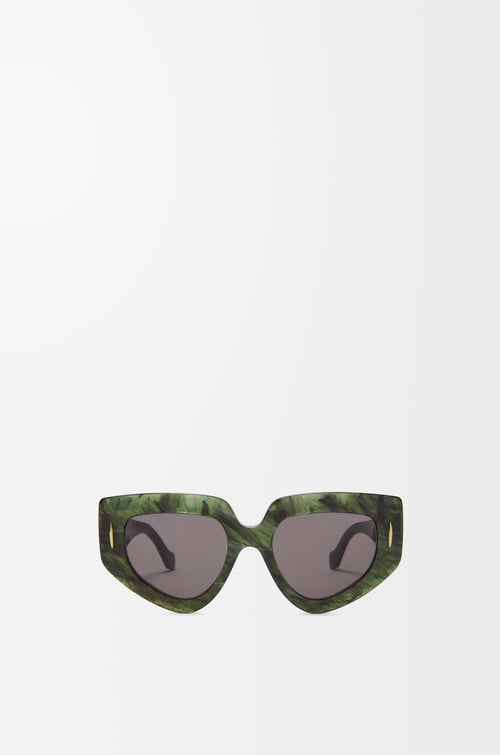 LOEWE Lunettes de soleil Butterfly Screen Marbre Vert Foncé