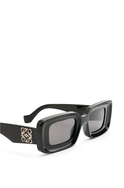 LOEWE Rechteckige Sonnenbrille aus Acetat Schwarz plp_rd
