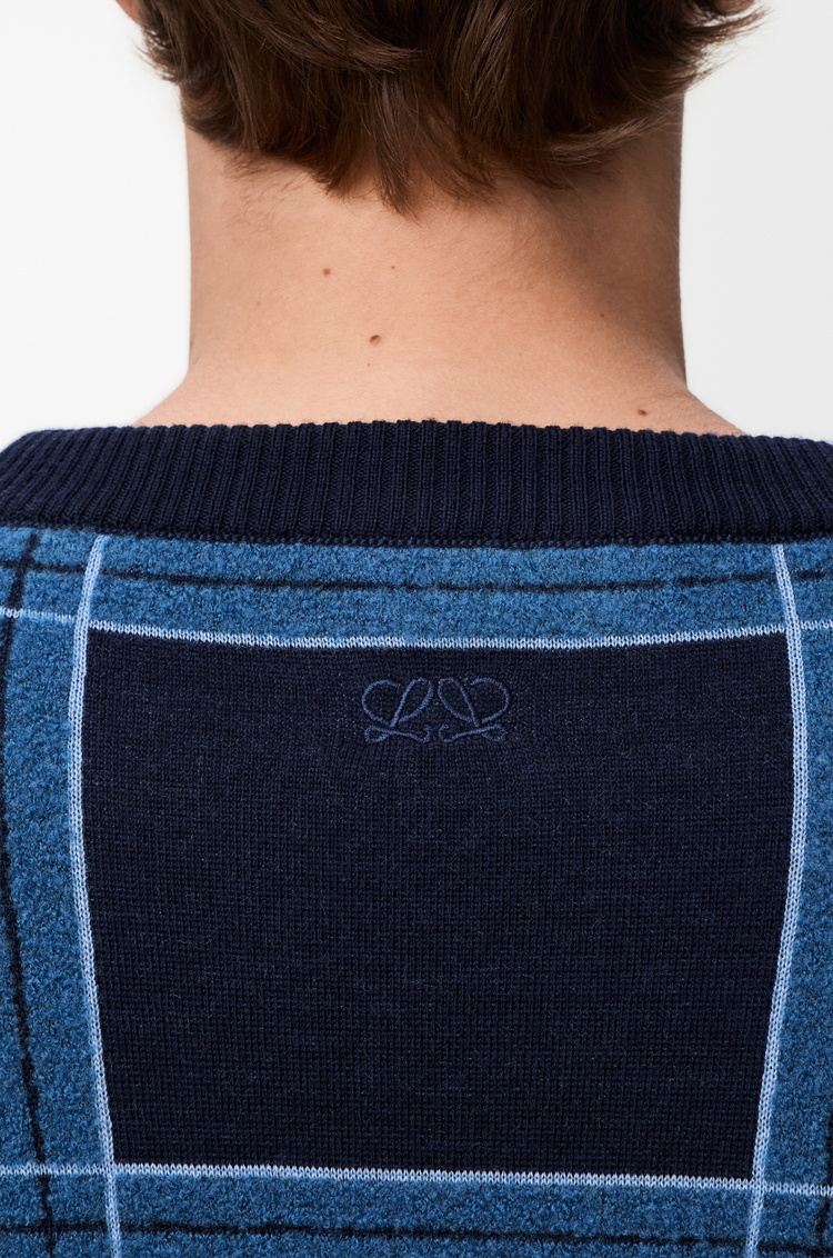 LOEWE Sweater in wool Grey/Multicolour
