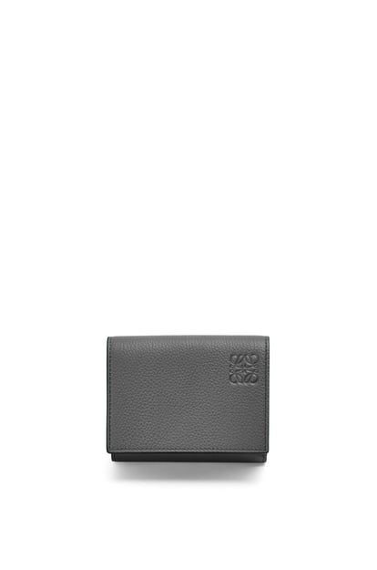 LOEWE Trifold wallet in soft grained calfskin 炭灰色 plp_rd