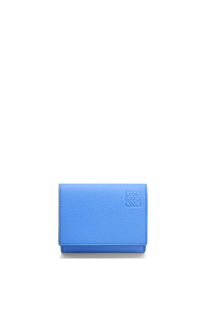 LOEWE Trifold wallet in soft grained calfskin Seaside Blue plp_rd