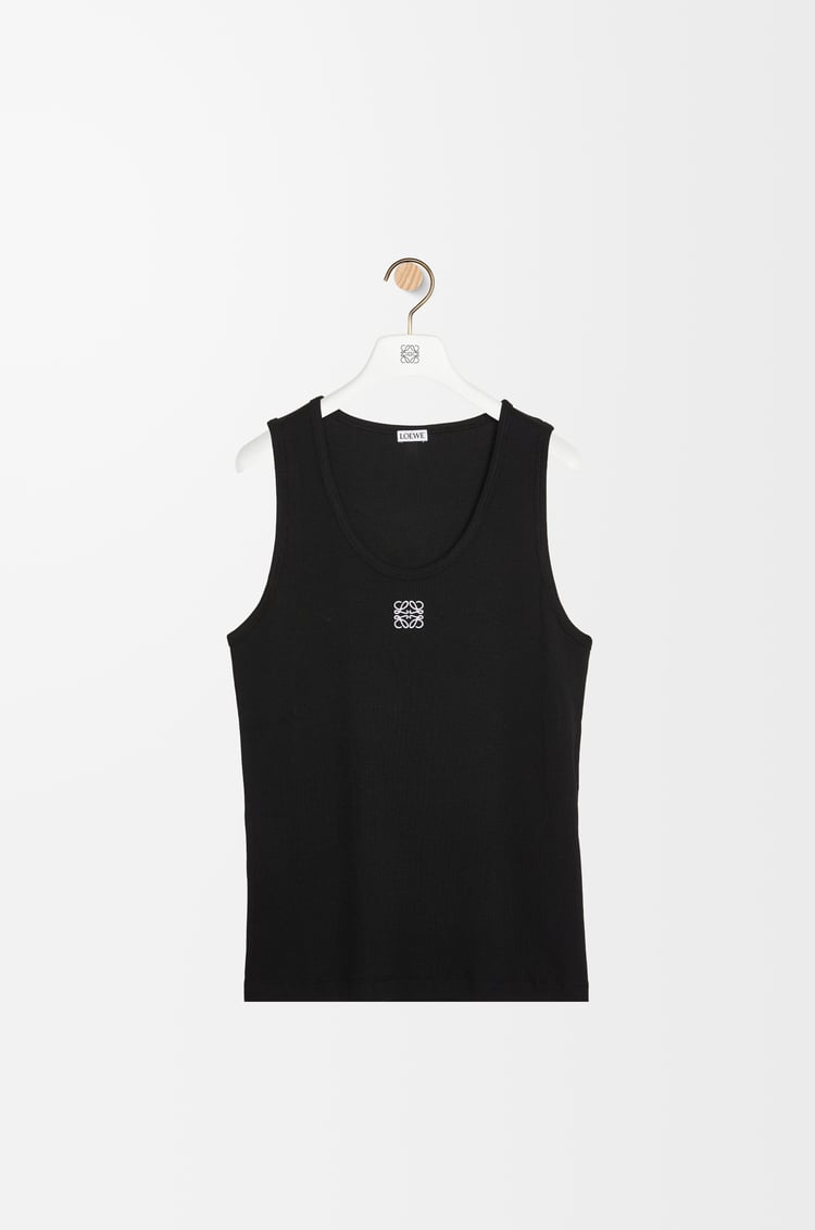 LOEWE Anagram tank top in cotton Black