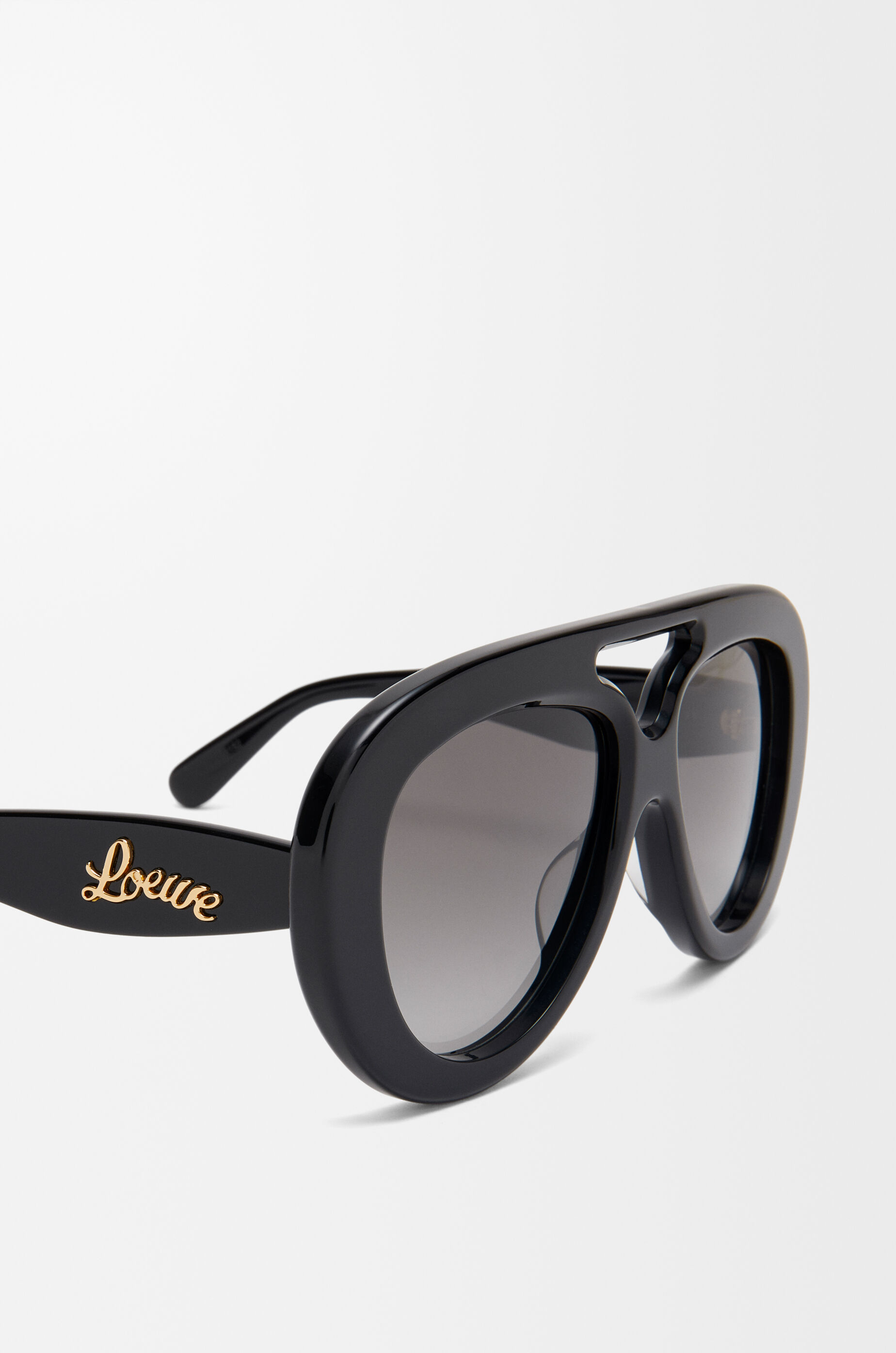 Round Spoiler Aviator sunglasses Black - LOEWE