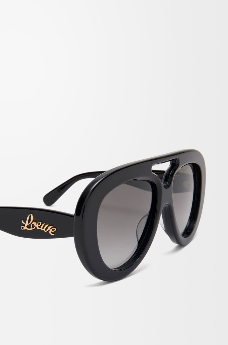 LOEWE Gafas de sol Round Spoiler Aviator Negro