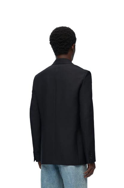 LOEWE Double breasted jacket in wool and mohair Black plp_rd
