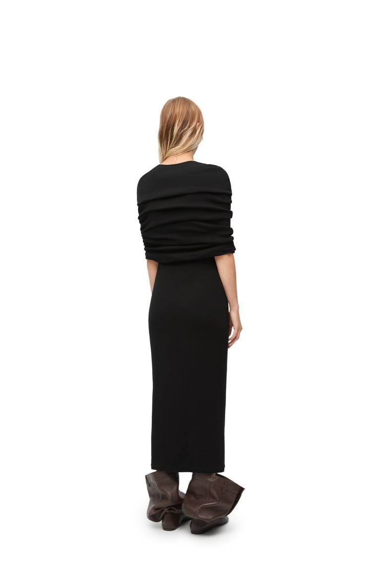 LOEWE ケープ チューブ ドレス（コットン） ブラック