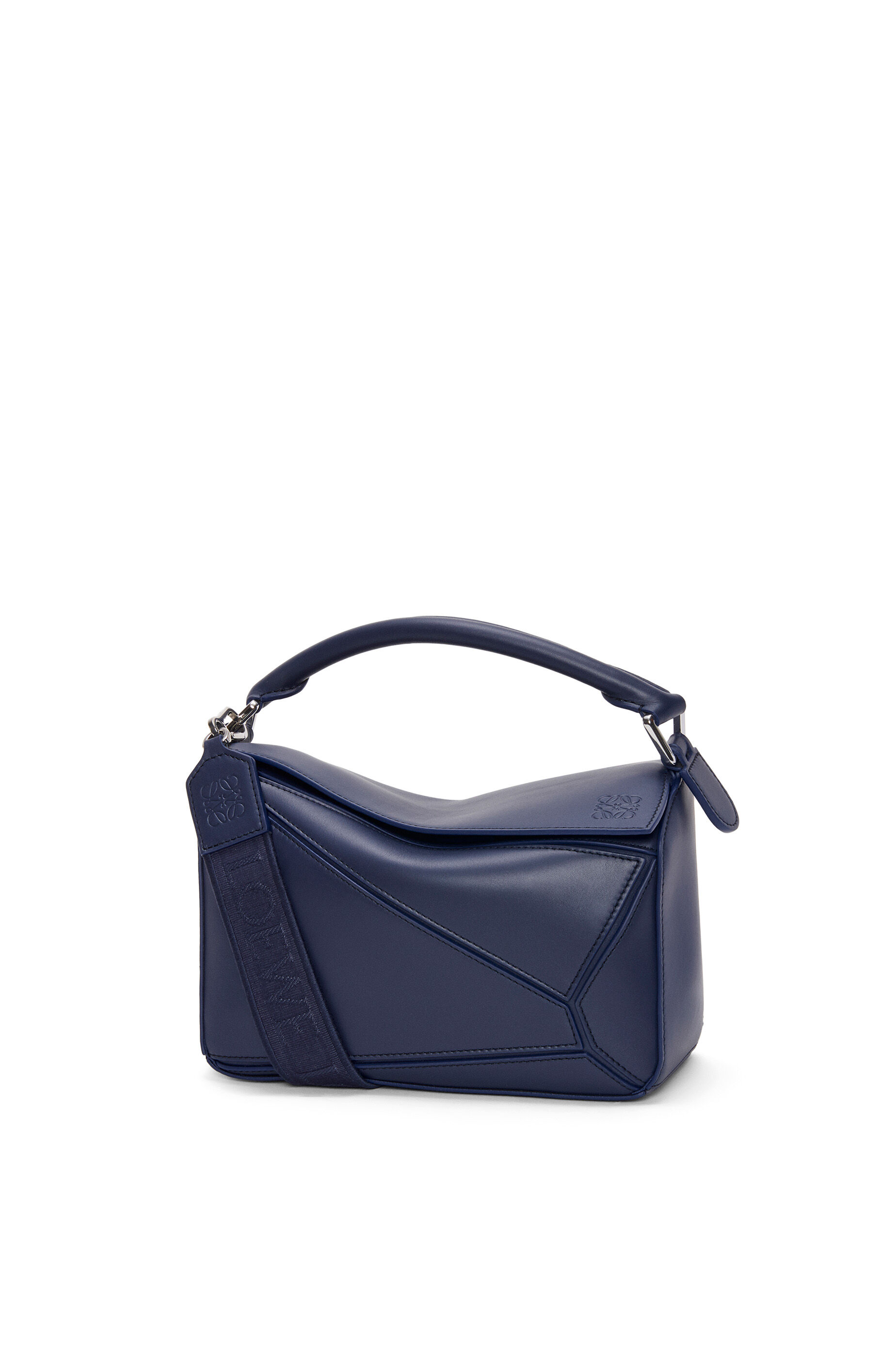 Small Puzzle bag in satin calfskin Clay Green LOEWE