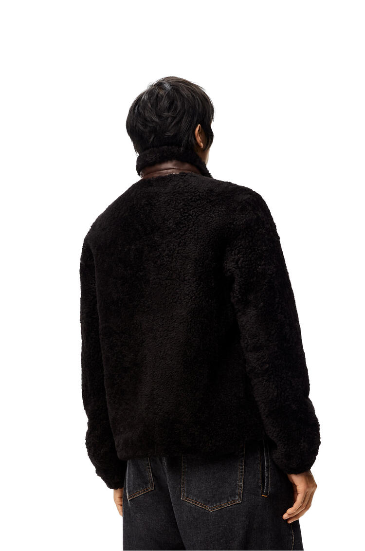 LOEWE Shearling jacket Black/Brown pdp_rd