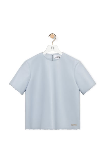 LOEWE T-shirt in nappa lambskin Pale Blue