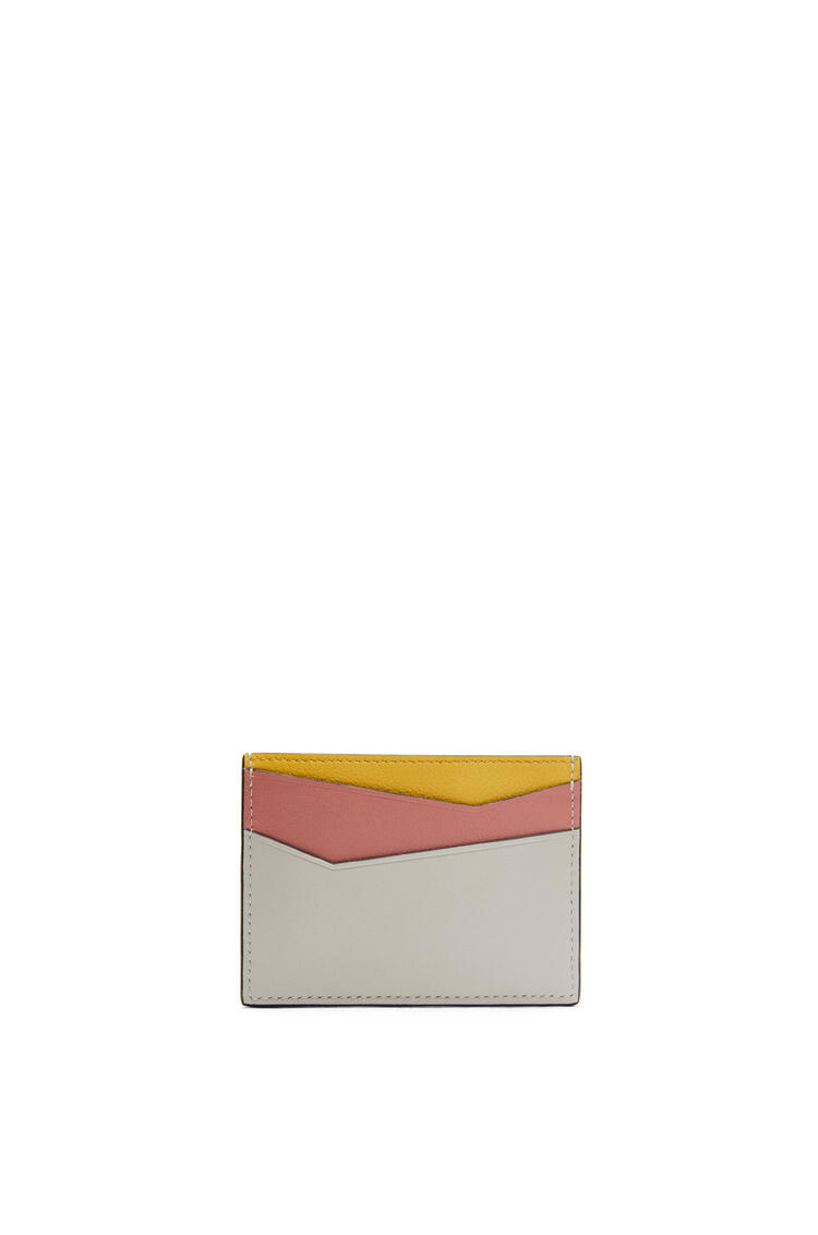 LOEWE Puzzle plain cardholder in classic calfskin Ghost/Peach Bloom