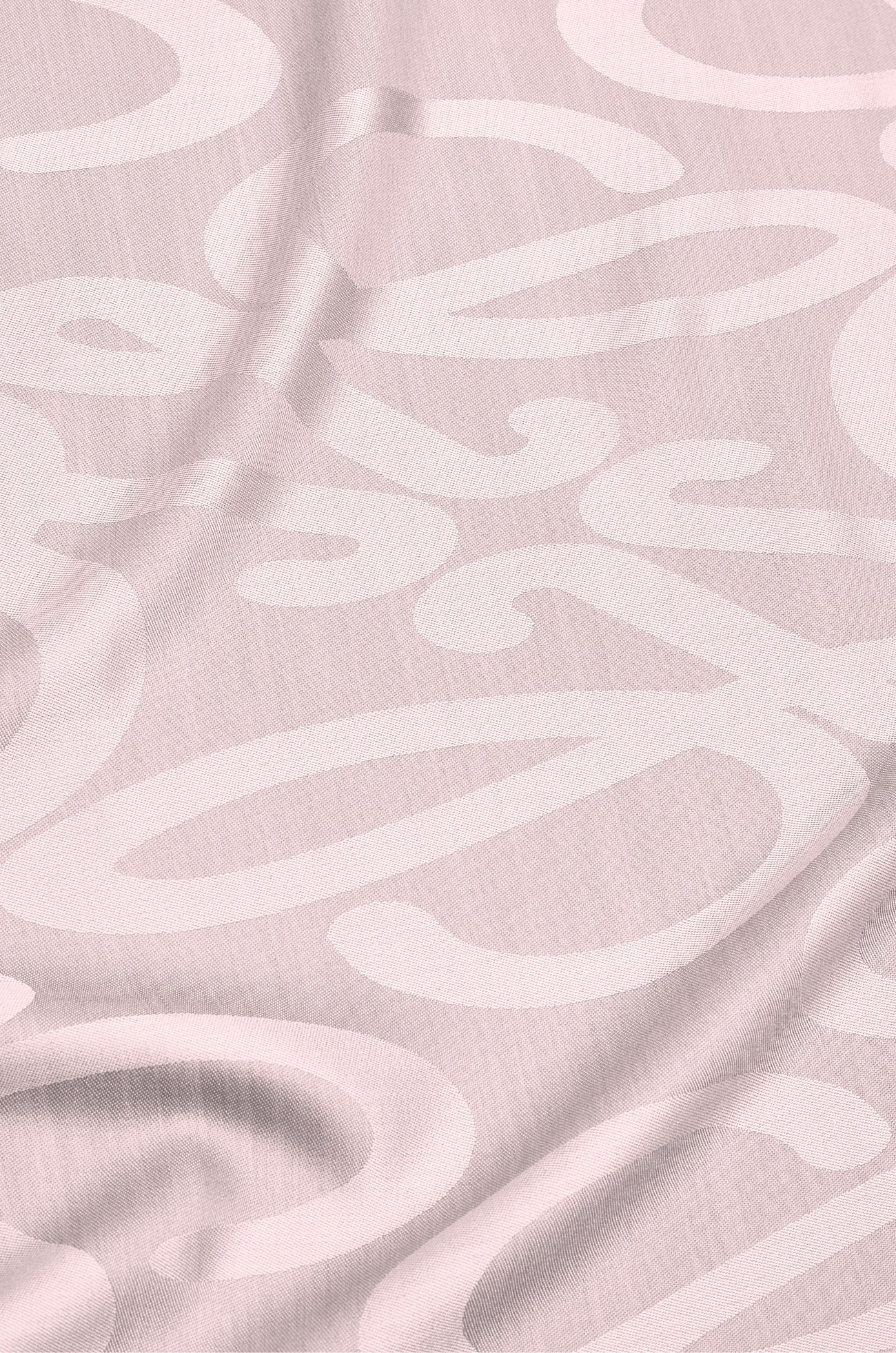 LOEWE Scarf in silk and wool Icy Pink
