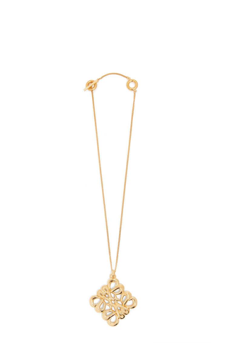 LOEWE Large pendant necklace in sterling silver Gold