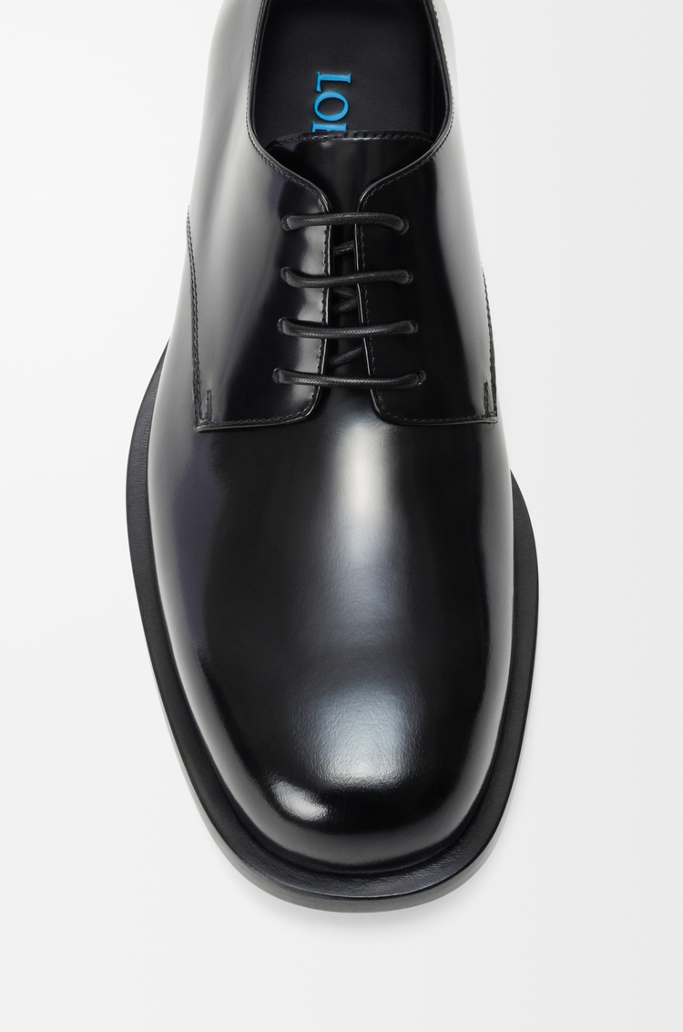 LOEWE Bobine derby in brushed calfskin Black