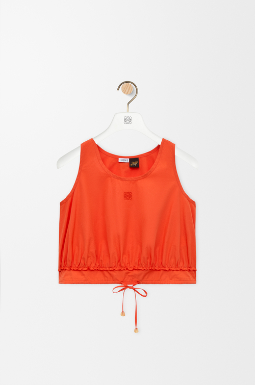 LOEWE Top en algodón Naranja