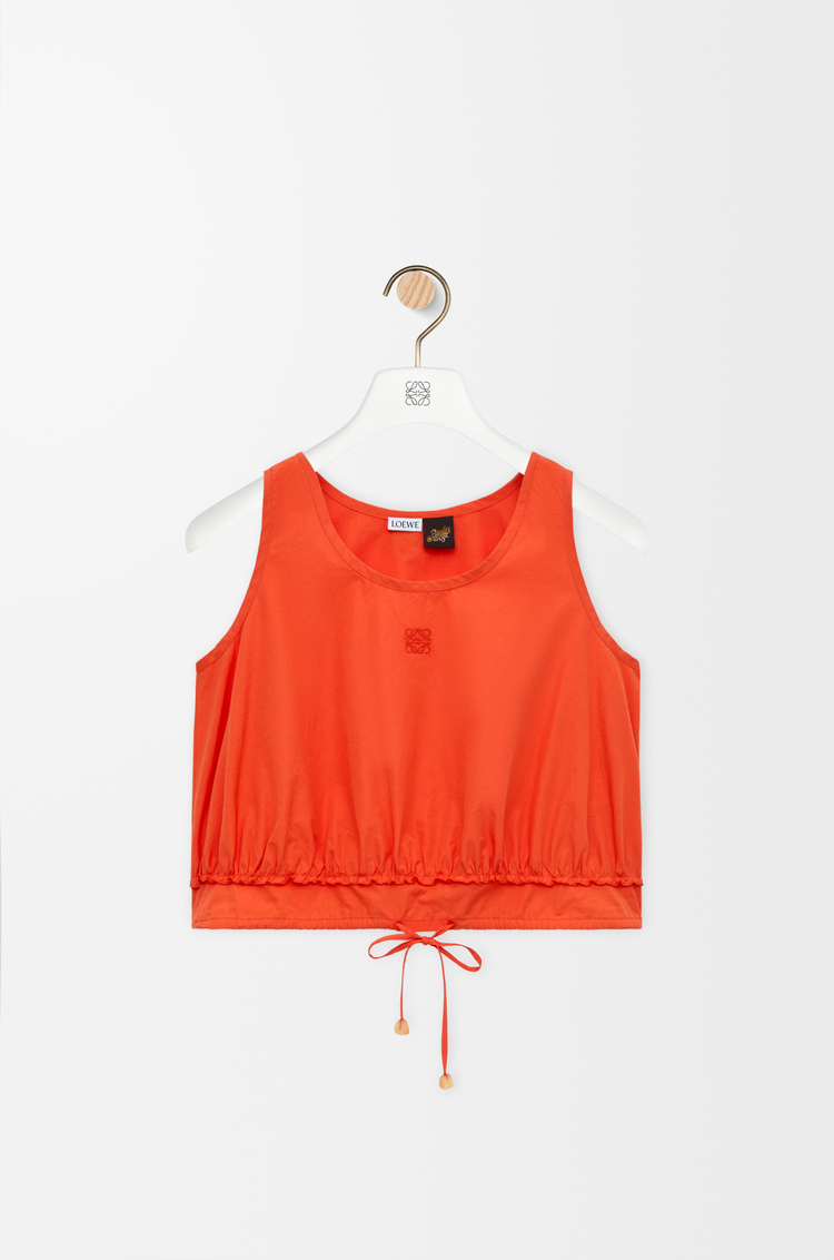 LOEWE Top en algodón Naranja