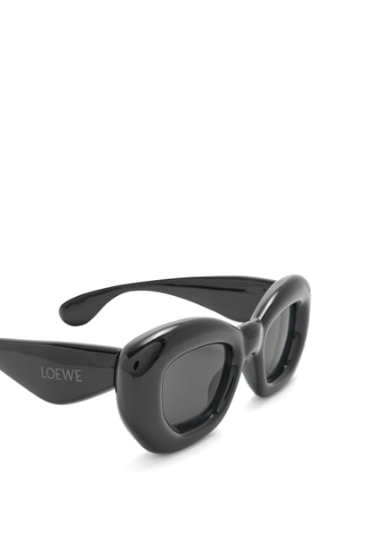 LOEWE Gafas de sol Inflated estilo mariposa en nailon Negro Brillante plp_rd