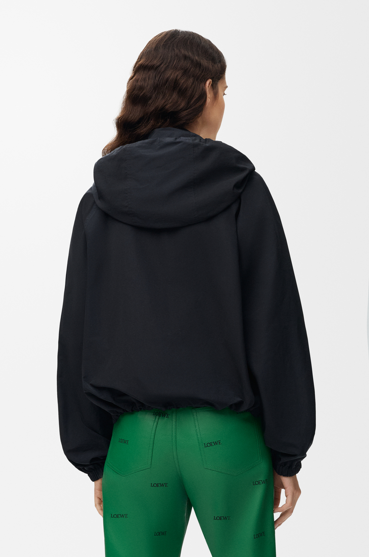 LOEWE Parka en tejido de algodón técnico Negro