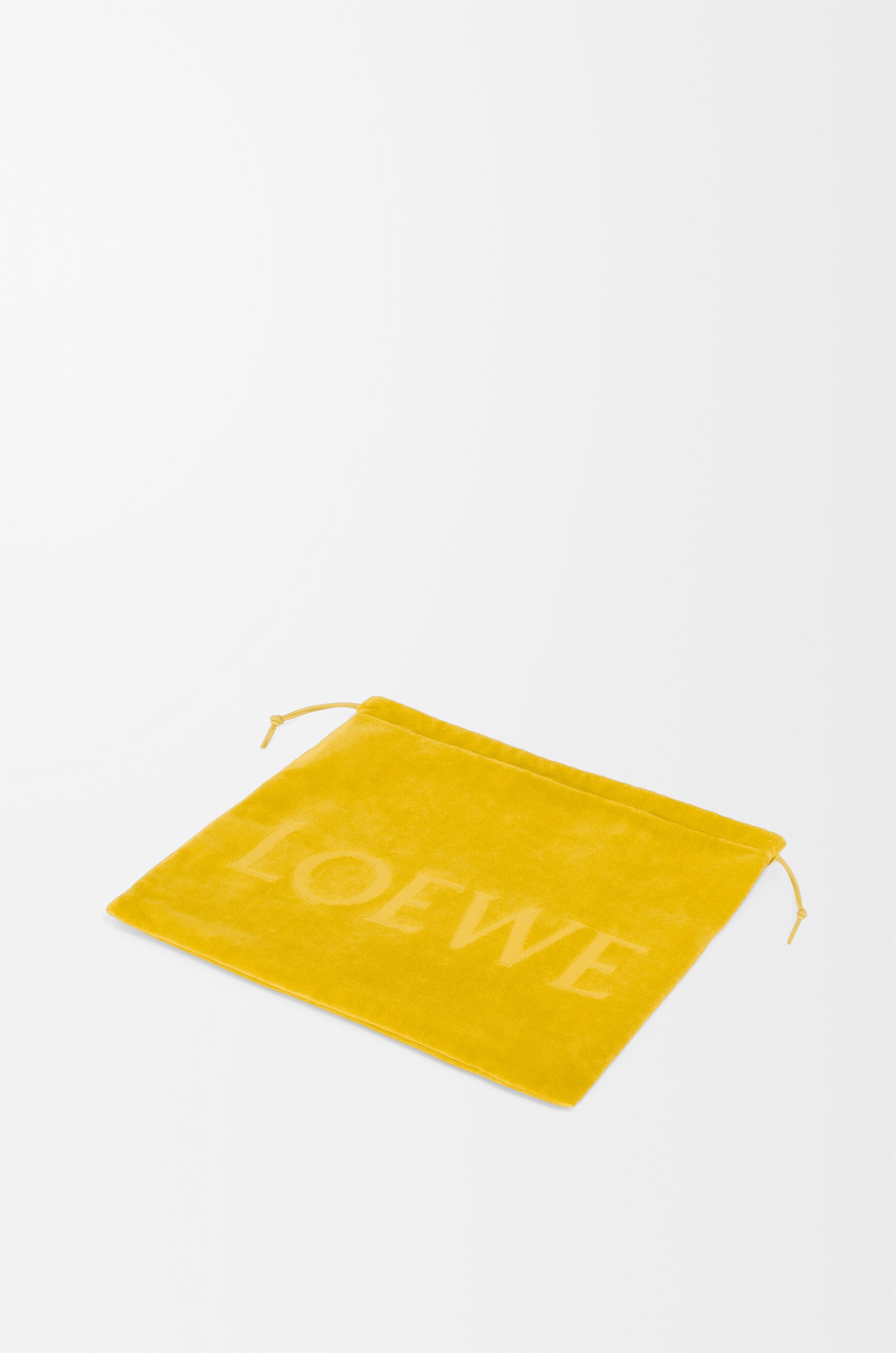 ドローストリング ポーチ スモール（デニム） ブラック - LOEWE
