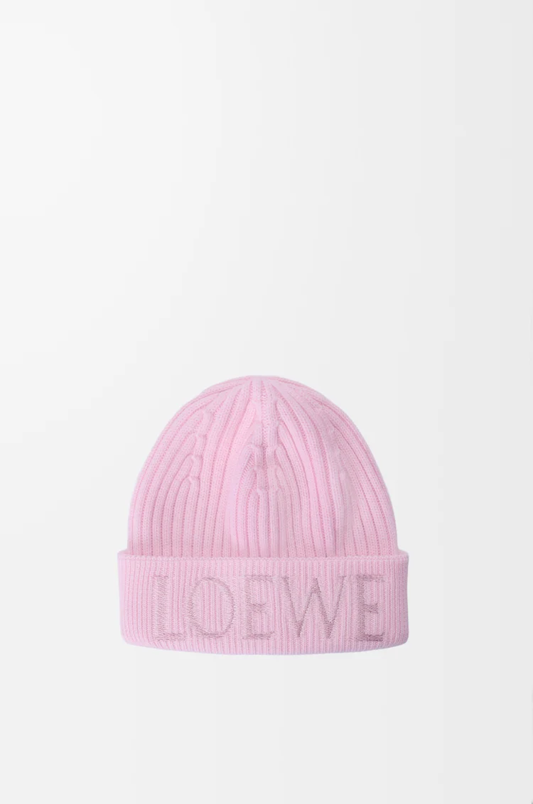 LOEWE LOEWE beanie in wool Light Pink
