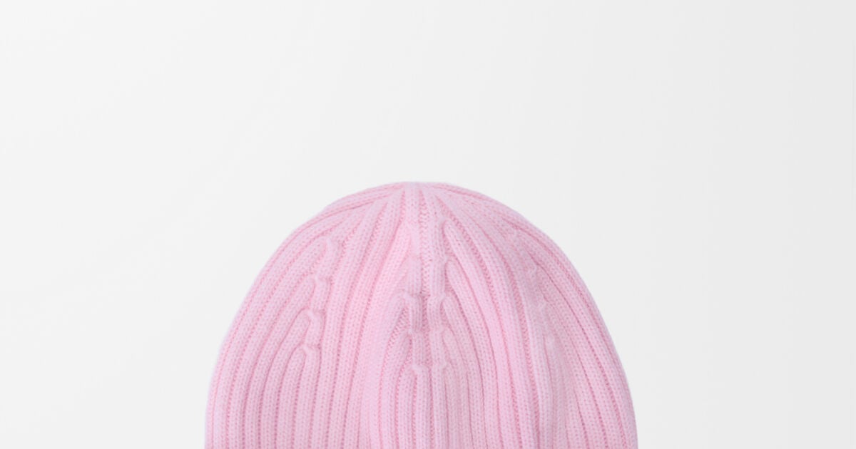 LOEWE Wool Beanie Hat Unisex Pink Knit Winter Cap Logo Embroidered Warm Gift LOEWE Embroidered wool beanie | NET-A-PORTER main image 2
