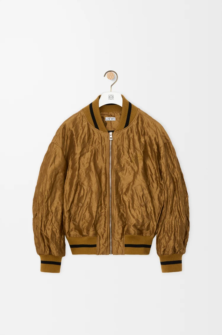 LOEWE Chaqueta bomber en tejido técnico Toffee