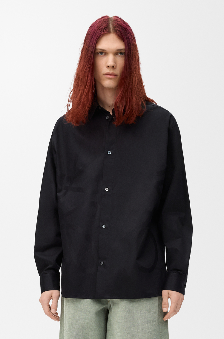LOEWE Anagram shirt in cotton Black
