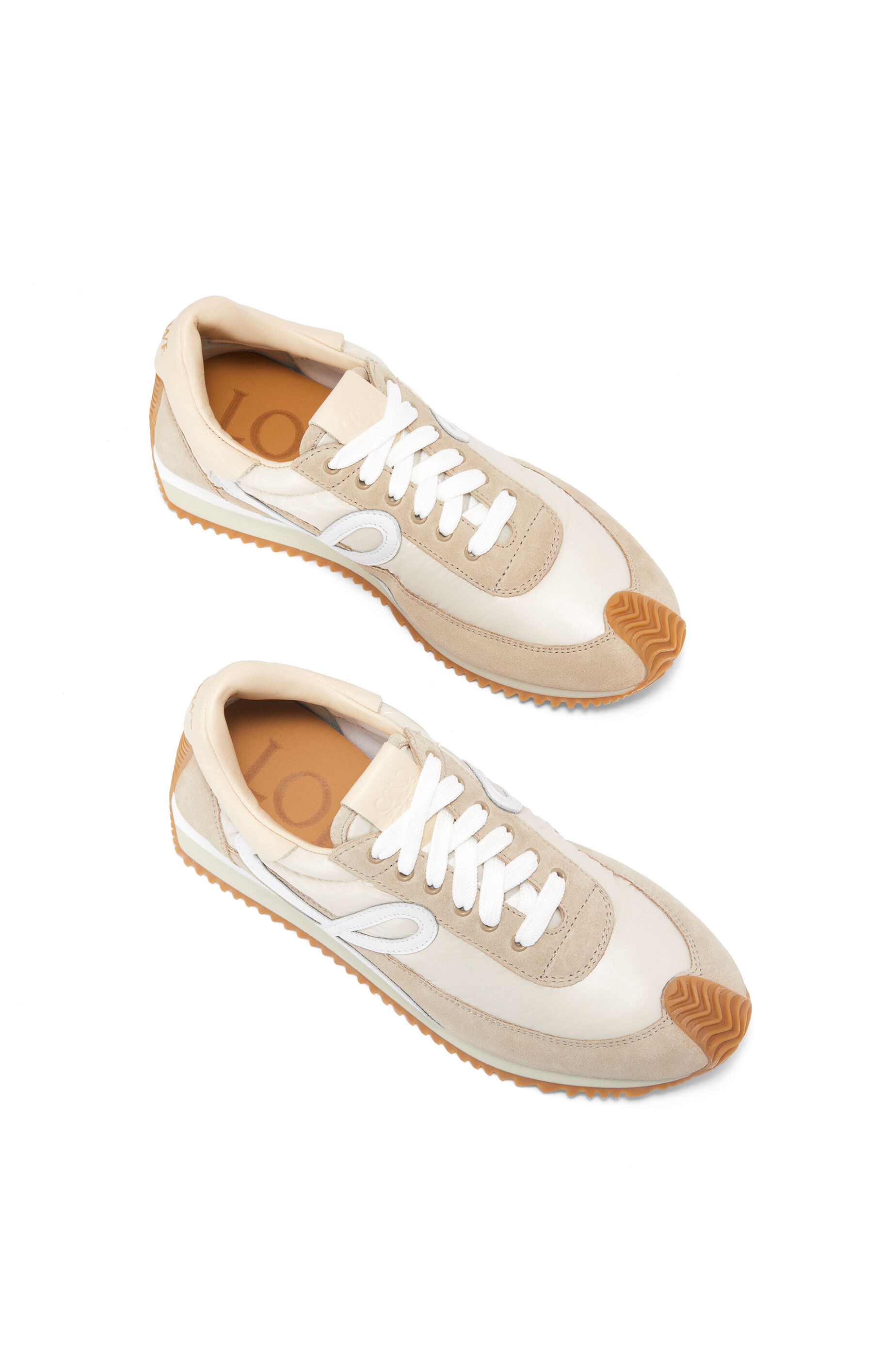 tan white sneakers