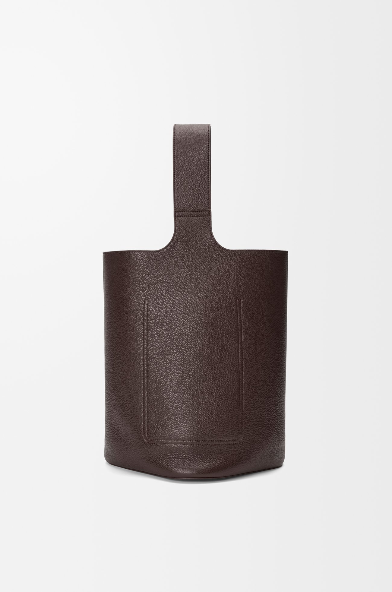 LOEWE Bolso Pebble Bucket grande en piel de ternera Burgundy Oscuro