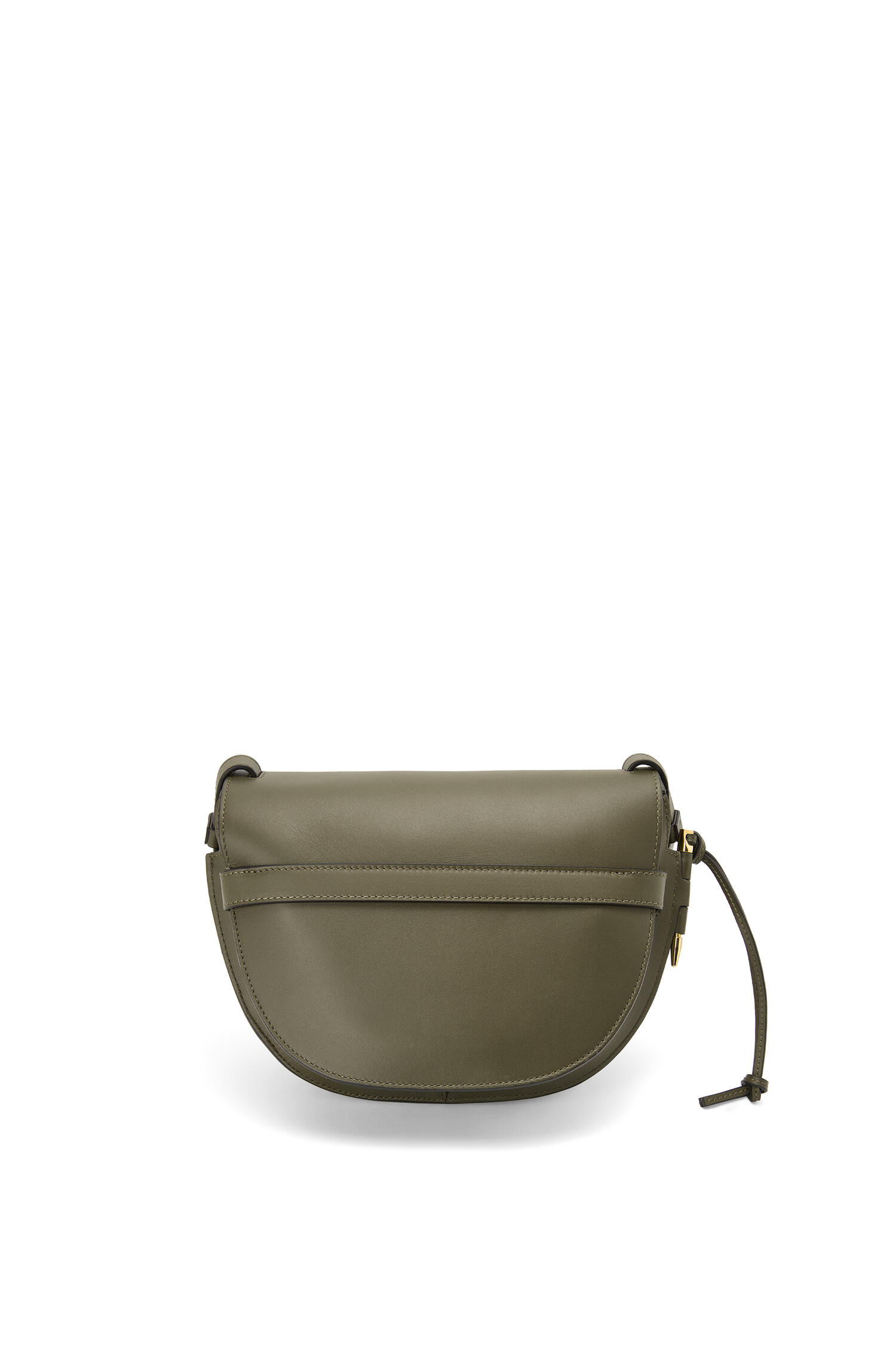 Small Gate bag in soft calfskin and jacquard Autumn Green - LOEWE
