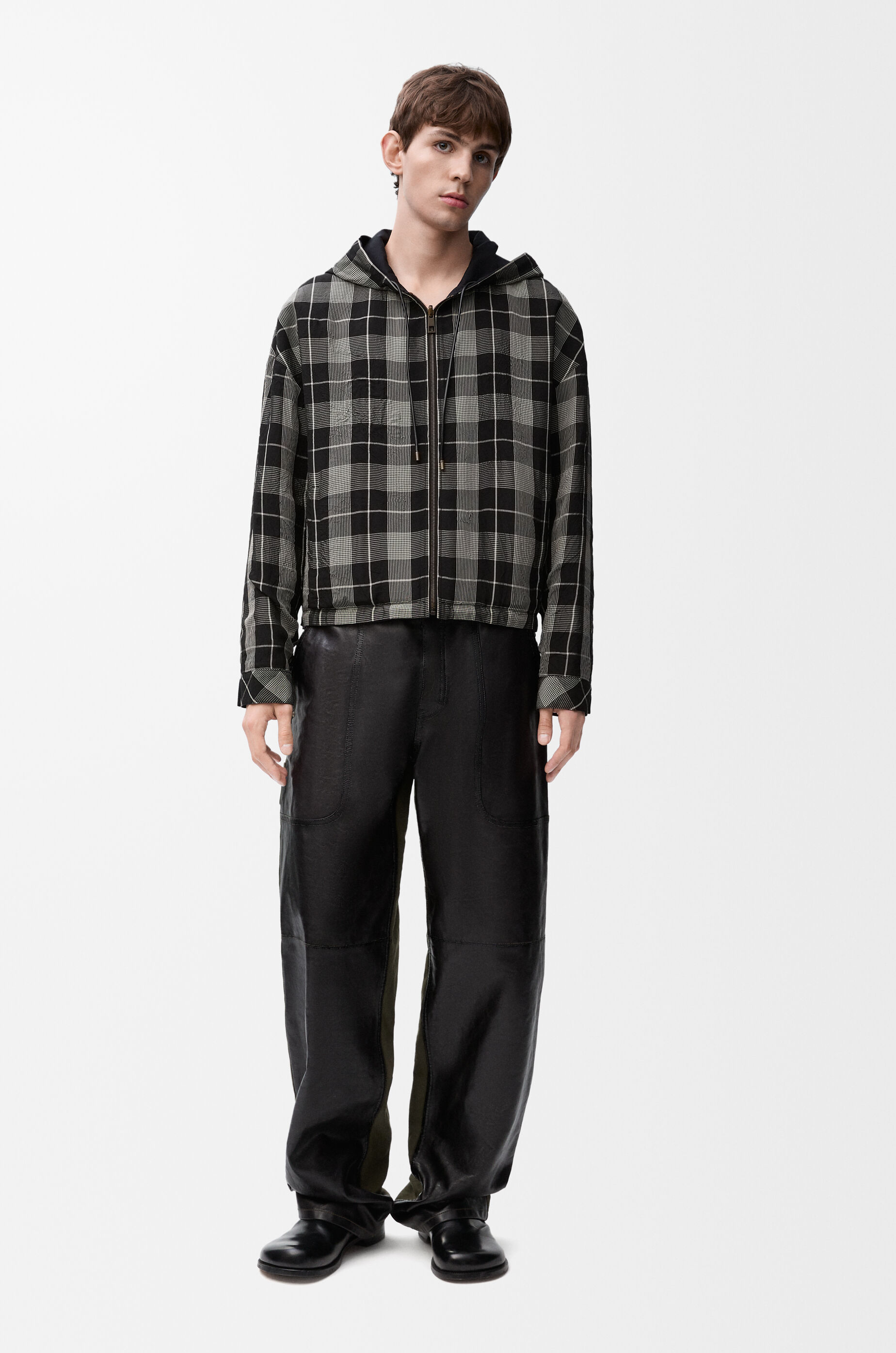 Reversible jacket in cotton and silk Black - LOEWE