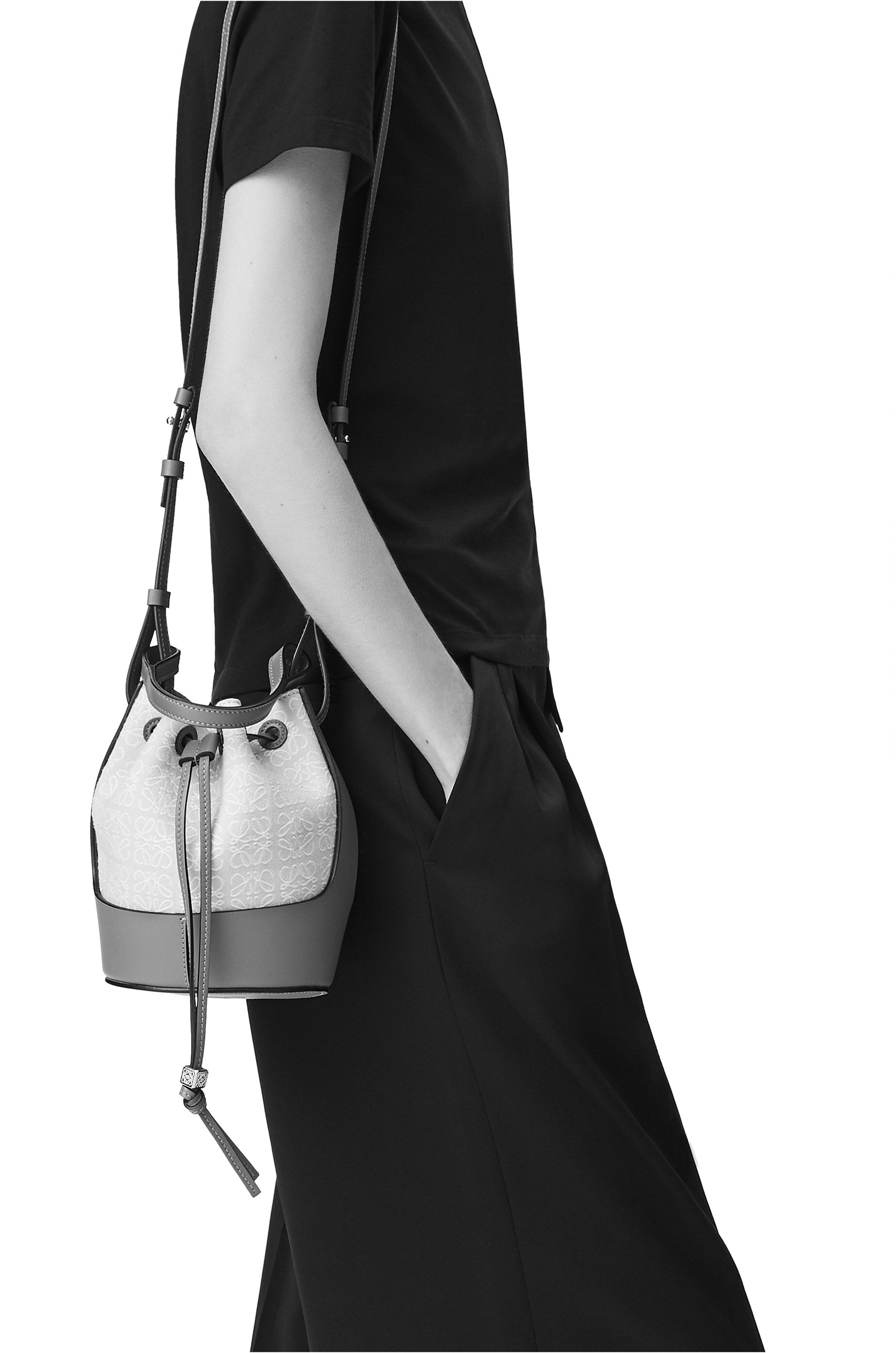loewe balloon small leather bucket bag
