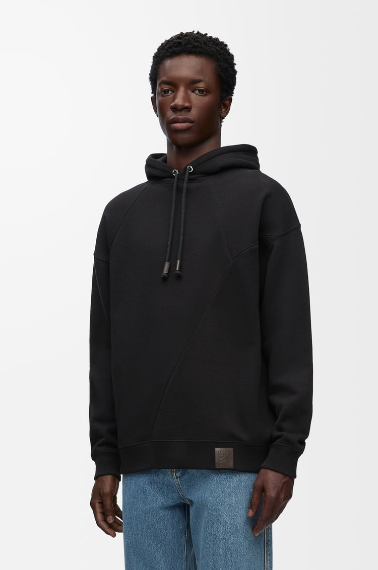 LOEWE Puzzle relaxed fit hoodie in cotton Black