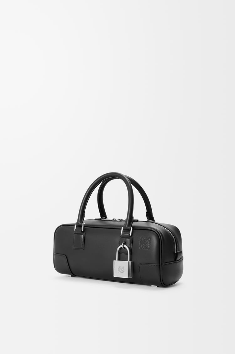 LOEWE Amazona 23 cropped bag in shiny calfskin Black